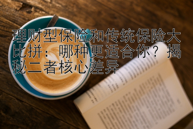 理财型保险和传统保险大比拼：哪种更适合你？揭秘二者核心差异