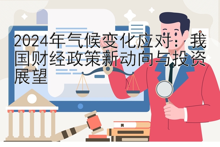 2024年气候变化应对：我国财经政策新动向与投资展望